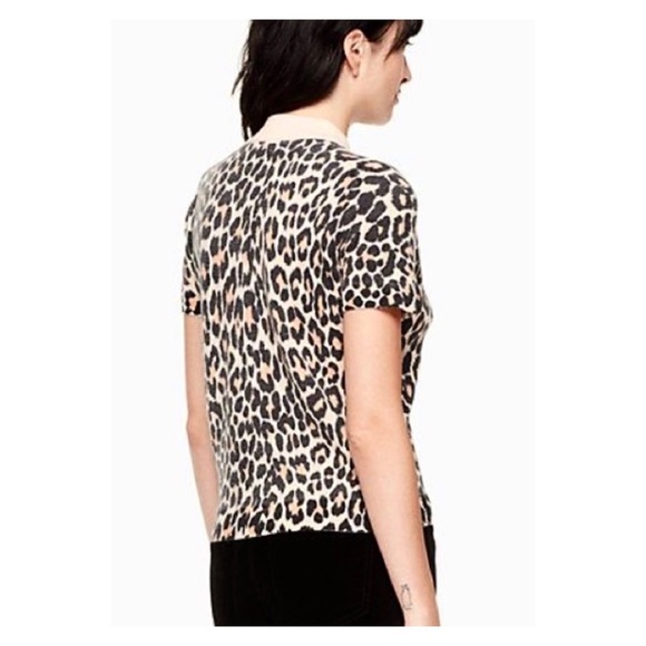 RARE Kate Spade Leopard Bow Sweater Riverdale - Picture 3 of 12